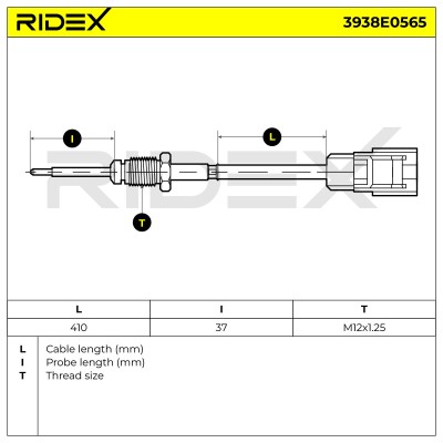 Exhaust gas temperature sensor RIDEX 3938E0565 3938E0565 - photo 6