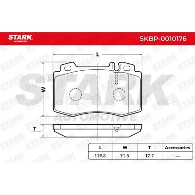 Brake Pads Set Stark SKBP-0010176 SKBP-0010176 - photo 3