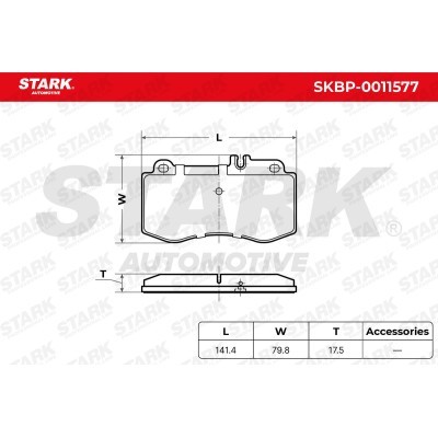 Brake Pads Set Stark SKBP-0011577 SKBP-0011577 - photo 6