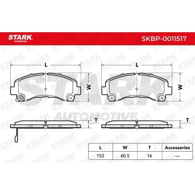 Brake Pads Set Stark SKBP-0011517 SKBP-0011517 - photo 6