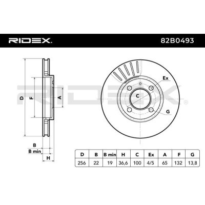 Brake Disc RIDEX 82B0493 82B0493 - photo 7