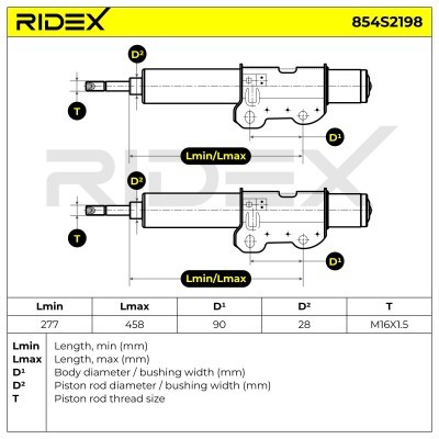 Shock Absorber RIDEX 854S2198 854S2198 - photo 5