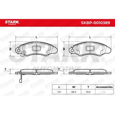 Brake Pads Set Stark SKBP-0010389 SKBP-0010389 - photo 3