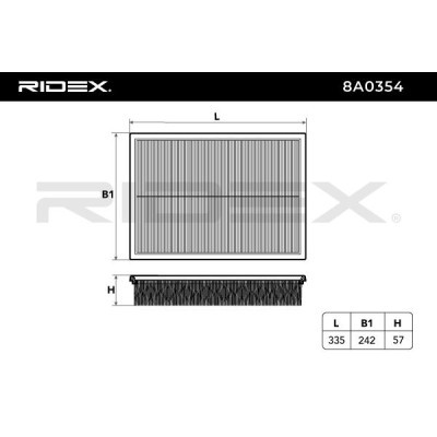 Air Filter RIDEX 8A0354 8A0354 - photo 3