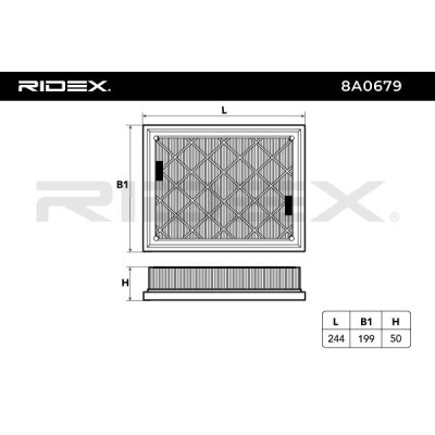 Air Filter RIDEX 8A0679 8A0679 - photo 6