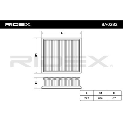 Air Filter RIDEX 8A0282 8A0282 - photo 3
