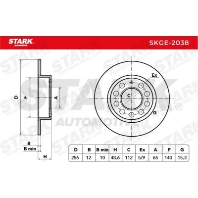 Brake Disc Stark SKGE-2038 SKGE-2038 - photo 6