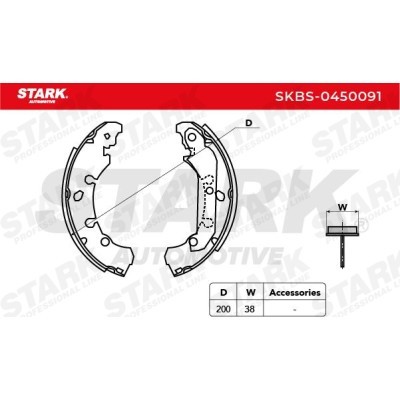 Brake Pads Set Stark SKBS-0450091 SKBS-0450091 - photo 6