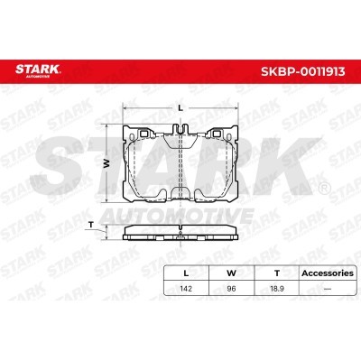 Brake Pads Set Stark SKBP-0011913 SKBP-0011913 - photo 5