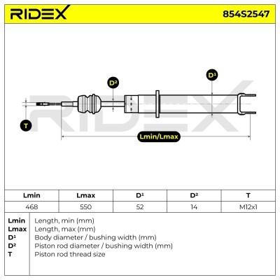 Shock Absorber RIDEX 854S2547 854S2547 - photo 8