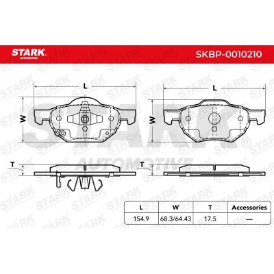 Brake Pads Set Stark SKBP-0010210 SKBP-0010210 - photo 3