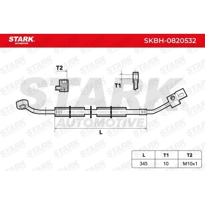 Brake Hose Stark SKBH-0820532 SKBH-0820532 - photo 6