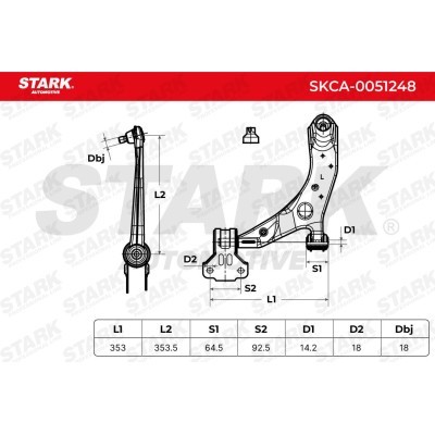 Control Arm Stark SKCA-0051248 SKCA-0051248 - photo 7