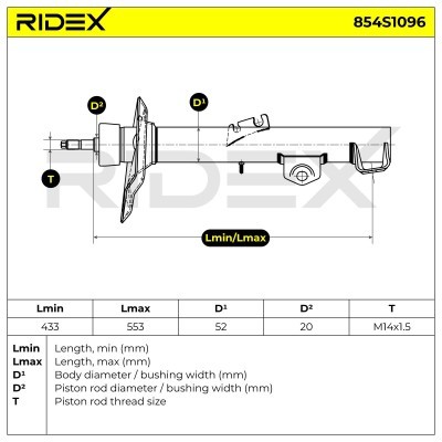 Shock Absorber RIDEX 854S1096 854S1096 - photo 7