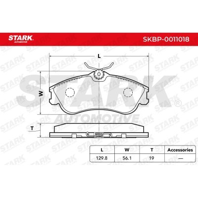 Brake Pads Set Stark SKBP-0011018 SKBP-0011018 - photo 4