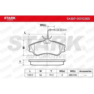 Brake Pads Set Stark SKBP-0010265 SKBP-0010265 - photo 3
