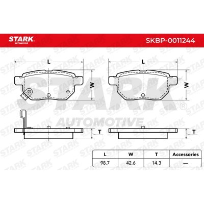 Brake Pads Set Stark SKBP-0011244 SKBP-0011244 - photo 3