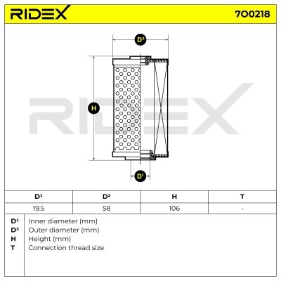 Oil Filter RIDEX 7O0218 7O0218 - photo 6