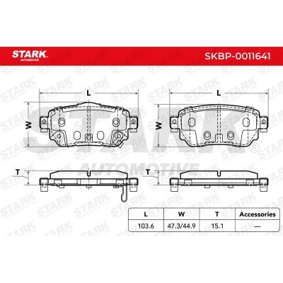 Brake Pads Set Stark SKBP-0011641 SKBP-0011641 - photo 4