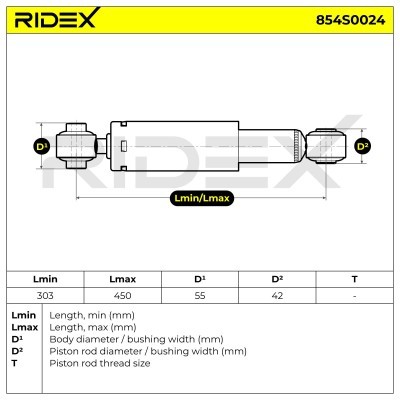 Shock Absorber RIDEX 854S0024 854S0024 - photo 7