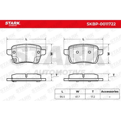 Brake Pads Set Stark SKBP-0011722 SKBP-0011722 - photo 5
