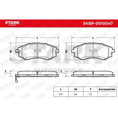 Brake Pads Set Stark SKBP-0010047 SKBP-0010047 - photo 3