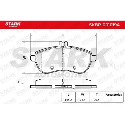 Brake Pads Set Stark SKBP-0010194 SKBP-0010194 - photo 4