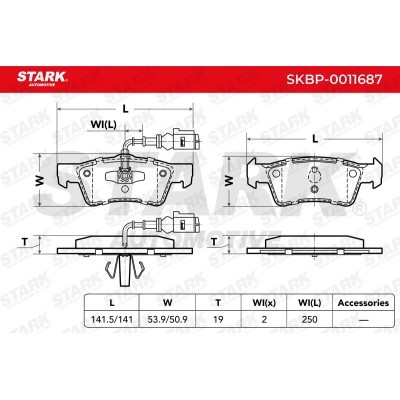 Brake Pads Set Stark SKBP-0011687 SKBP-0011687 - photo 5