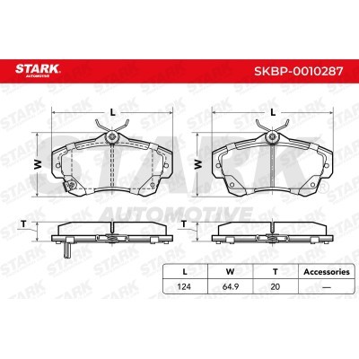 Brake Pads Set Stark SKBP-0010287 SKBP-0010287 - photo 3