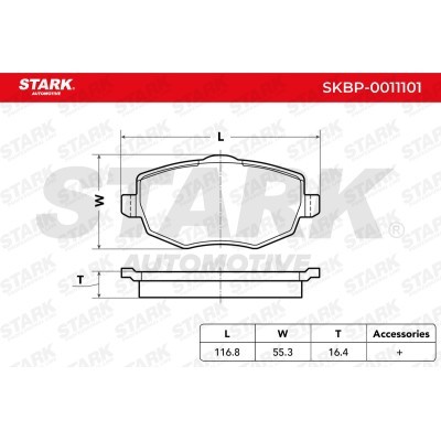 Brake Pads Set Stark SKBP-0011101 SKBP-0011101 - photo 3