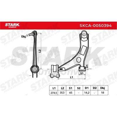 Control Arm Stark SKCA-0050394 SKCA-0050394 - photo 7