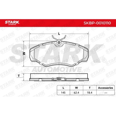 Brake Pads Set Stark SKBP-0010110 SKBP-0010110 - photo 3