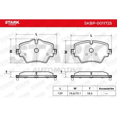 Brake Pads Set Stark SKBP-0011725 SKBP-0011725 - photo 5