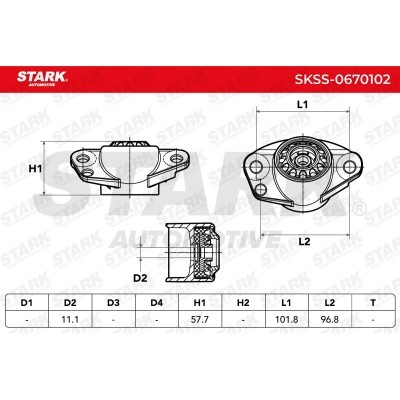 Strut Support Bearing Front Stark SKSS-0670102 SKSS-0670102 - photo 4