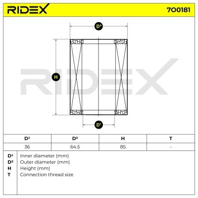 Oil Filter RIDEX 7O0181 7O0181 - photo 5
