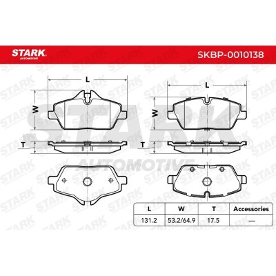 Brake Pads Set Stark SKBP-0010138 SKBP-0010138 - photo 4