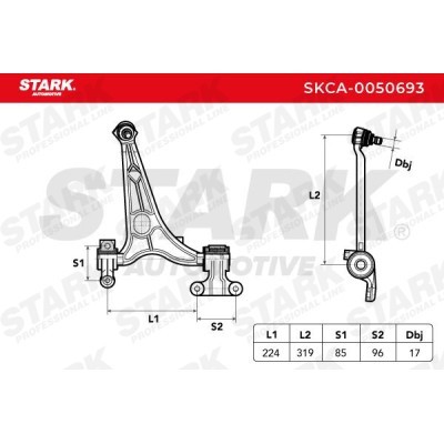 Control Arm Stark SKCA-0050693 SKCA-0050693 - photo 2