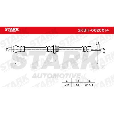 Brake Hose Stark SKBH-0820014 SKBH-0820014 - photo 3