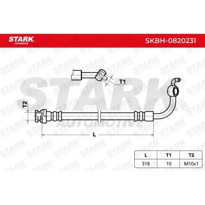 Brake Hose Stark SKBH-0820231 SKBH-0820231 - photo 3