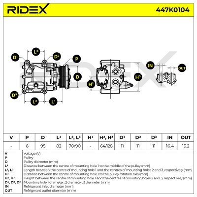 Compressor, Air Conditioning 447K0104 - photo 9