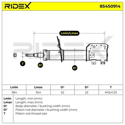 Shock Absorber RIDEX 854S0914 854S0914 - photo 5