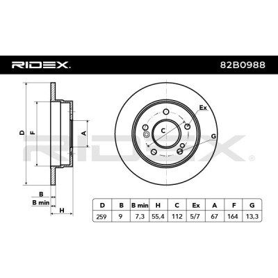 Brake Disc RIDEX 82B0988 82B0988 - photo 10