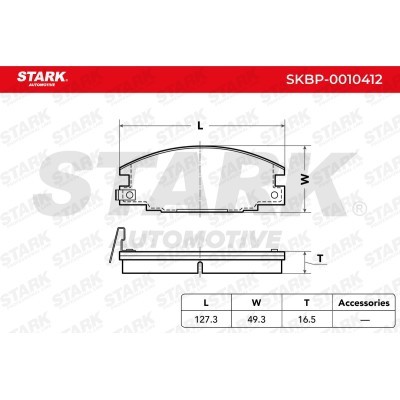 Brake Pads Set Stark SKBP-0010412 SKBP-0010412 - photo 3