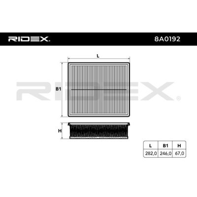 Air Filter RIDEX 8A0192 8A0192 - photo 5