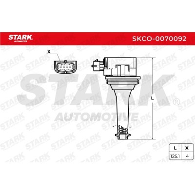 Ignition Coil Stark SKCO-0070092 SKCO-0070092 - photo 4