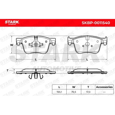 Brake Pads Set Stark SKBP-0011540 SKBP-0011540 - photo 6