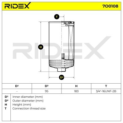 Oil Filter RIDEX 7O0108 7O0108 - photo 5