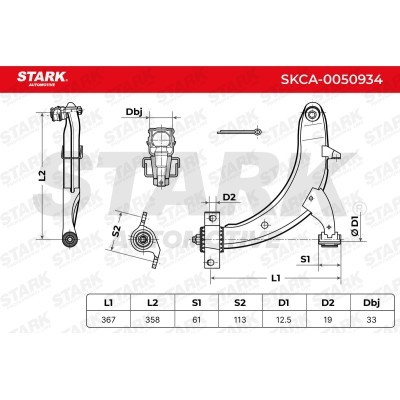 Control Arm Stark SKCA-0050934 SKCA-0050934 - photo 7