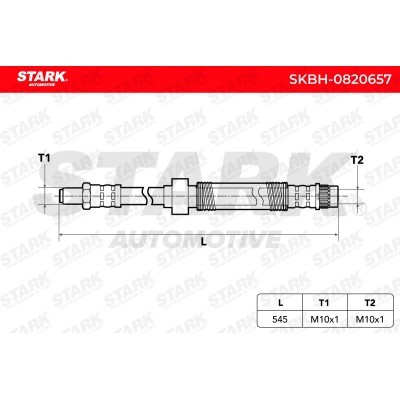 Brake Hose Stark SKBH-0820657 SKBH-0820657 - photo 6