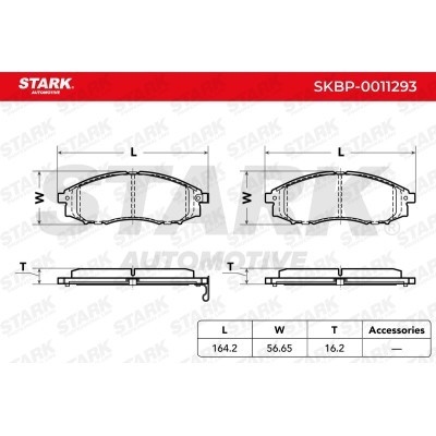 Brake Pads Set Stark SKBP-0011293 SKBP-0011293 - photo 5